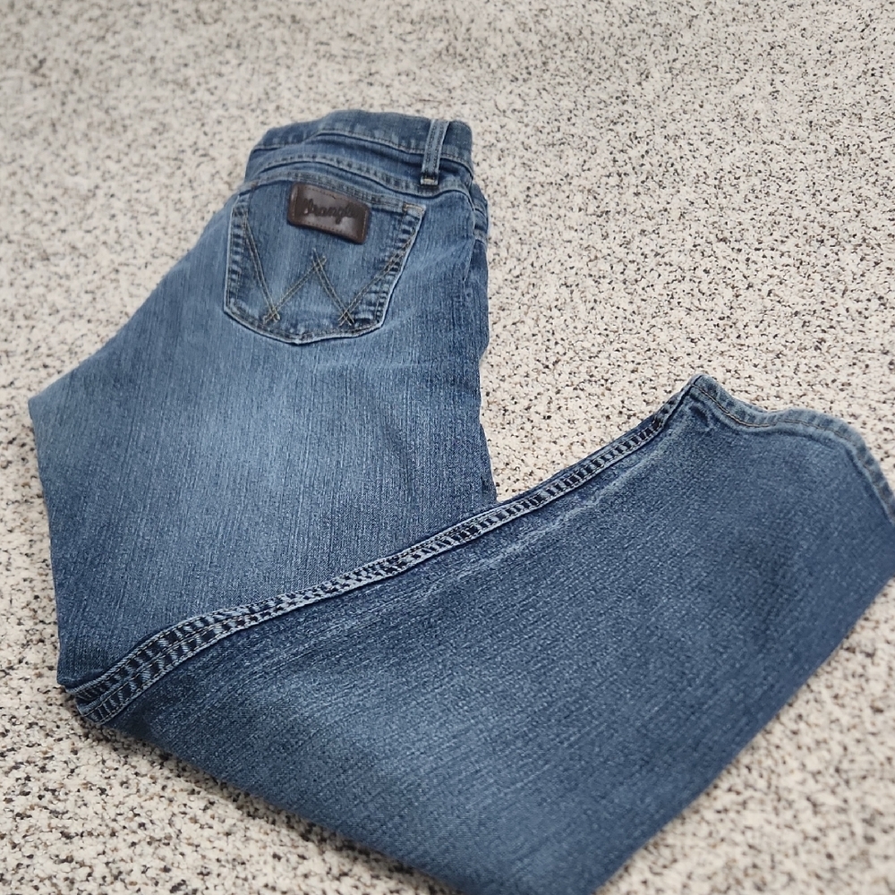 Mens Blue Denim Wrangler Jeans